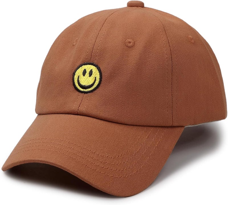 SONMONY Store Smile Face Toddler Baseball Cap Boy Baseball Hats Kids Washed Funny Hats Adjustable Cute Caps for 3-12 Years… - Image 1